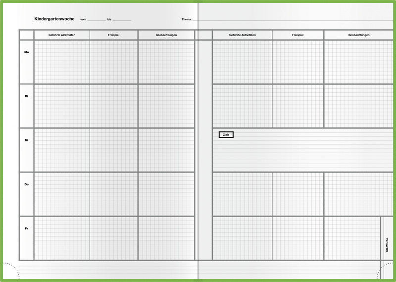 Verlag für unterrichtsm. Übungsheft, Hardcover, 128 Seiten, perforiert, 100 g/m² – hellgrün