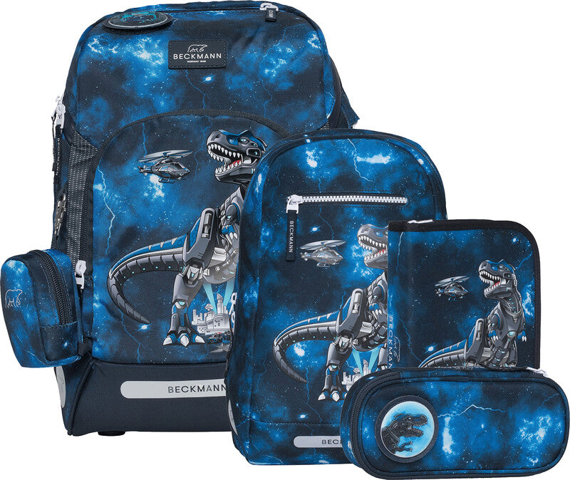 Beckmann Schulrucksack-Set – 6-teilig – Tech Rex