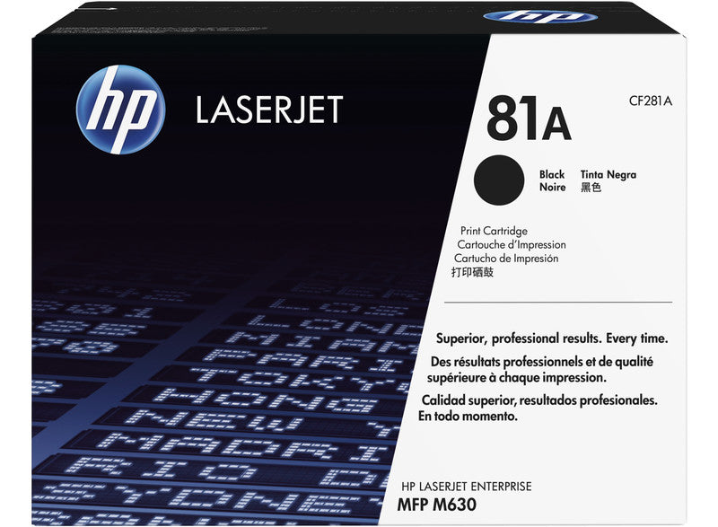 HP Toner 81A – schwarz, 10500 Seiten