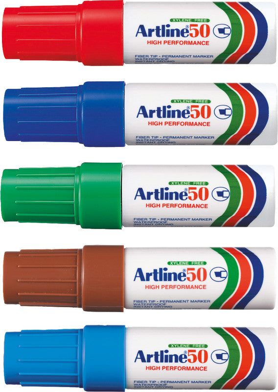 Artline Permanentmarker für Karton, Glas, Porzellan u. a. – Blau