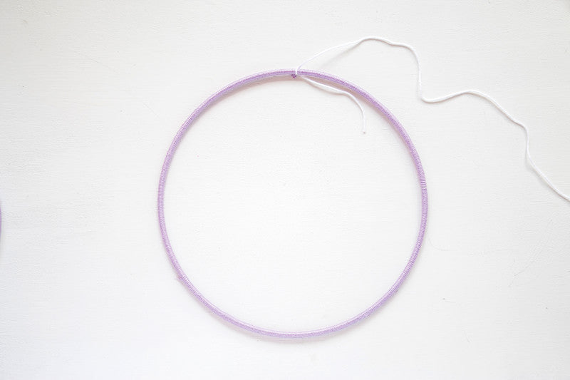 Deko-Ring, Metall, Weiss, Ø 100 mm