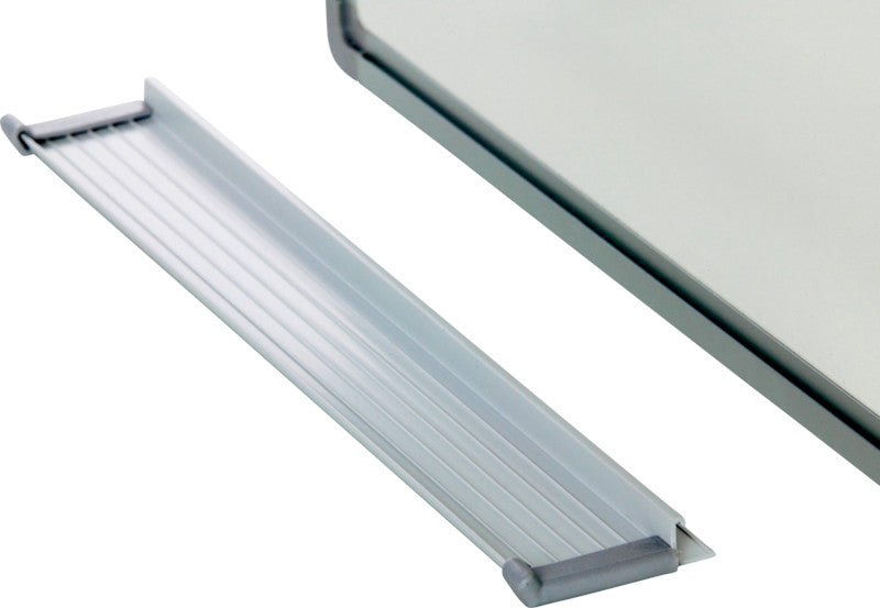 BEREC Whiteboard – 150 × 100 cm, Emaille, magnetisch, Aluminiumrahmen, Wandmontage, inkl. Stifteablage