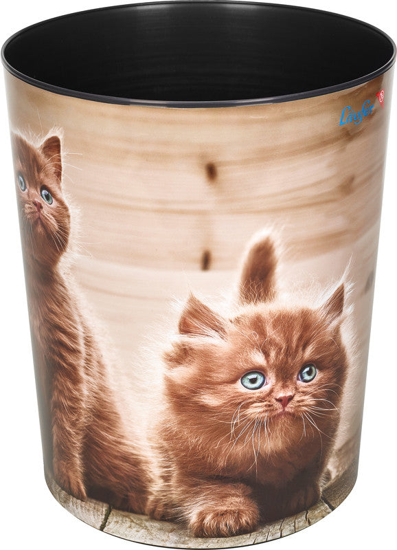 Laufer Papierkorb – 13 l – Kunststoff, mehrfarbig – Ø 245 × H 300 mm