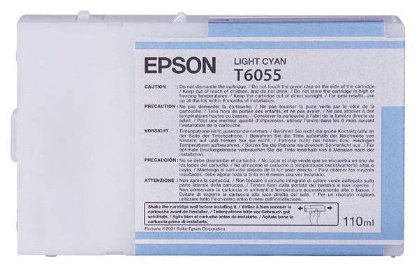 Epson Tintenpatrone T6055, cyan, 110 ml