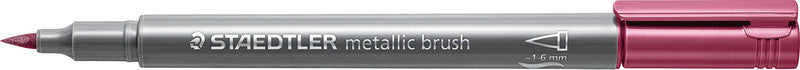 Staedtler Pinselstift – metallic, farbig sortiert, 10er-Pack, Pinselspitze, leicht abwischbar