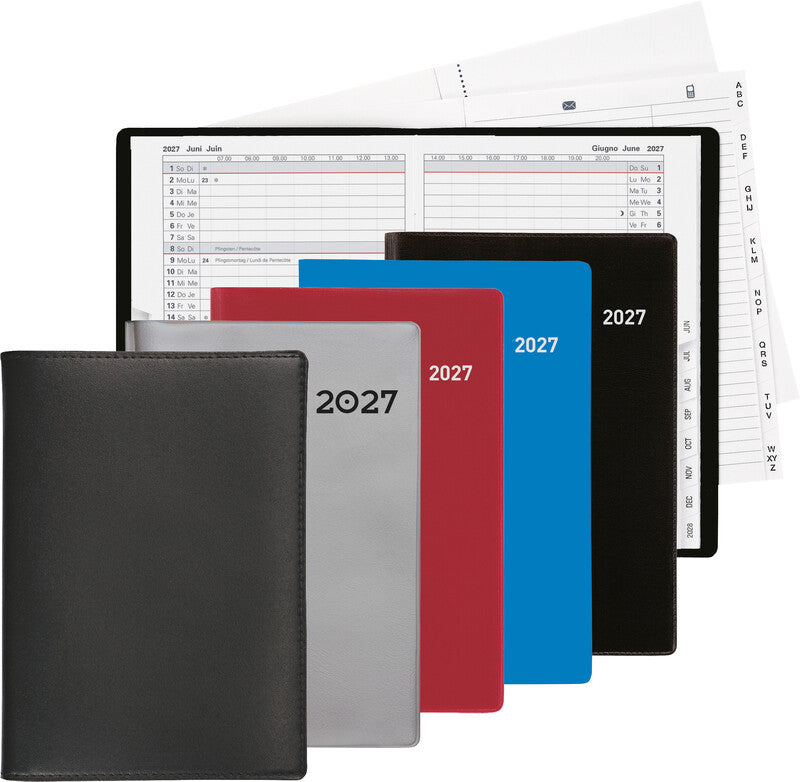 Biella Planer Istanbul Agenda – 1 Monat/2 Seiten, geheftet, 10,6 × 15,3 cm, 15 Monate Okt–Dez, 2026, FSC