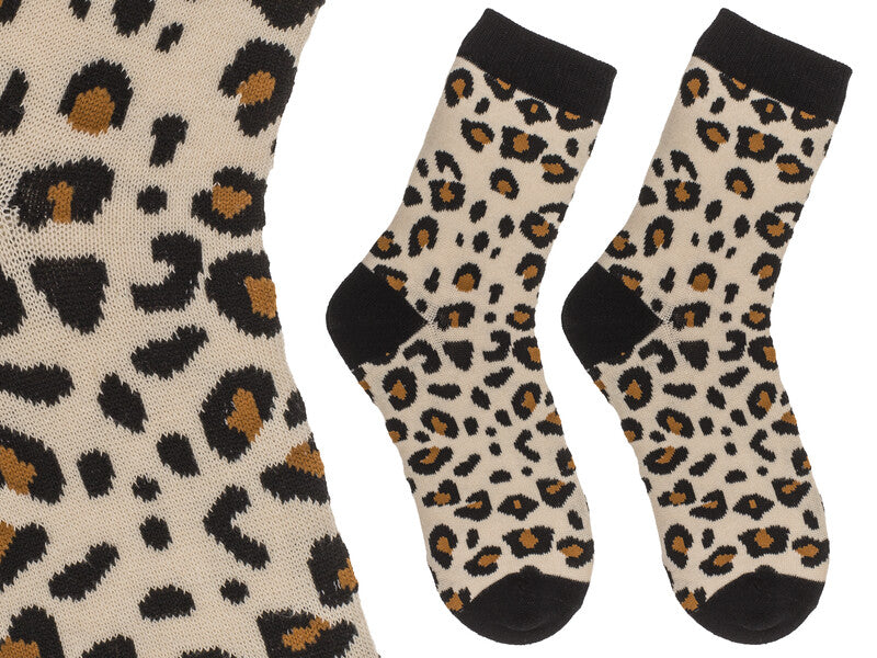 Out oft the blue Out of the blue – Socken, mehrfarbig, Leoprint, Einheitsgrösse 36–42