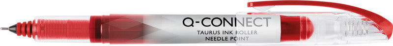Q-CONNECT Taurus Needle – Tintenroller, mit Kappe, 0,3 mm, Rot