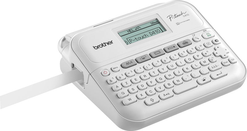 Brother P-touch PT-D410 – Beschriftungsgerät, für TZe-Bänder 3,5–18 mm, 20 mm/s, 180 dpi
