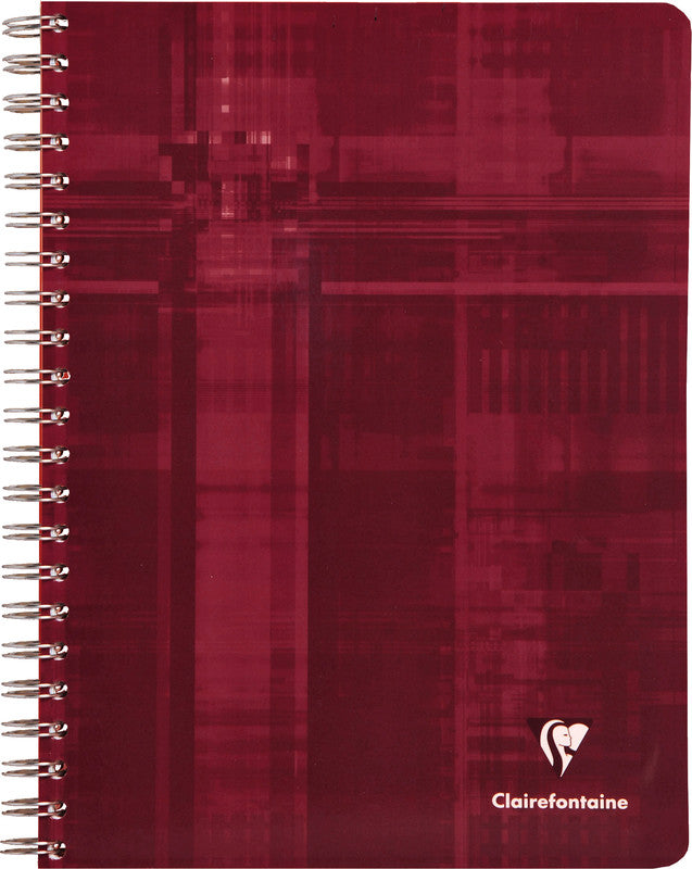 Clairefontaine Spiralblock A4, kariert, Spiralbindung, Karton, 112 Blatt, 90 g/m² – sortiert