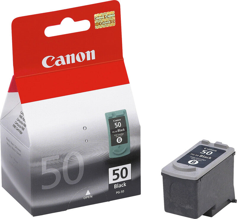 Canon Tintenpatrone PG-50BK, Schwarz, 510 Seiten – für Inkjetdrucker/Multifunktionsgeräte