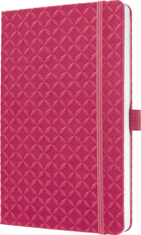 Sigel Notizbuch A5, liniert, Fadenheftung, Hardcover, 174 Seiten, perforiert, 80 g/m² – fuchsia