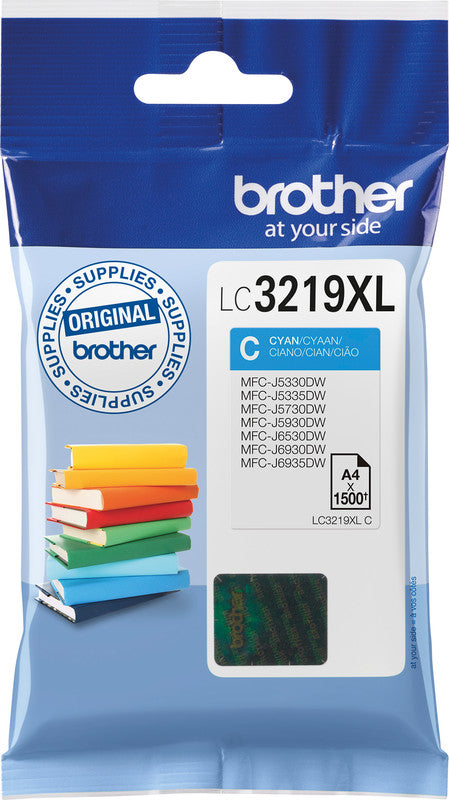 Brother Tintenpatrone, Cyan, 1'500 Seiten – für Tintenstrahldrucker, Multifunktionsgeräte