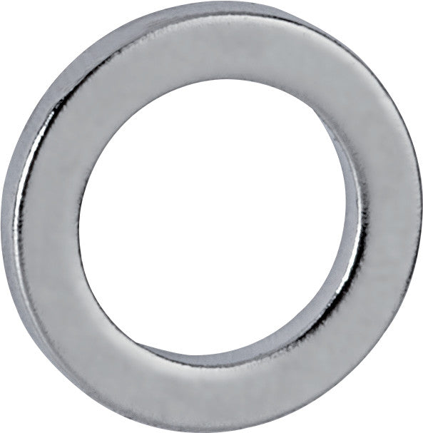 MAUL Neodym-Ringmagnet – hellsilber, Ø 12 mm, H 1,5 mm, 10 Stück