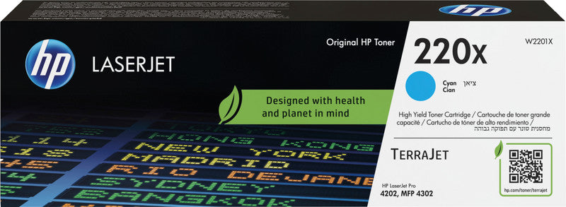 HP Toner 220X – cyan, 5500 Seiten