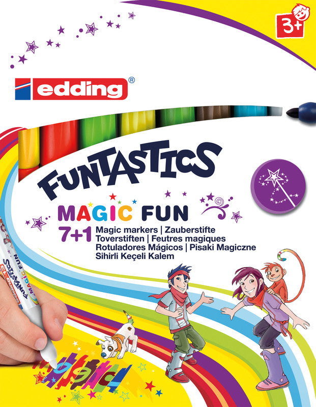 Edding Filzstifte, Strichbreite 3 mm, 8 Farben