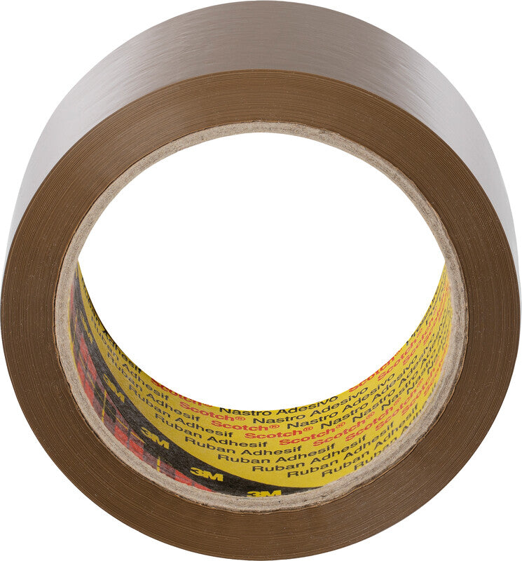 Scotch Verpackungsband – permanent, glatt, Kunststoff, 50 mm × 66 m, braun, Kern Ø 75 mm
