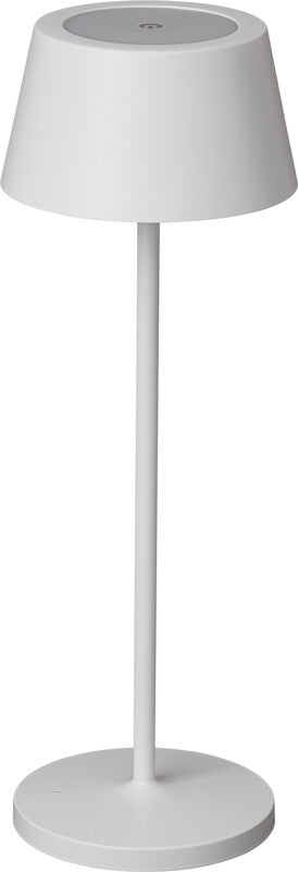MAUL LED Tischleuchte Nina – Akku, USB-C & Ladestation, stufenlos dimmbar – 4000 K – 210 lm 3 W – Weiss