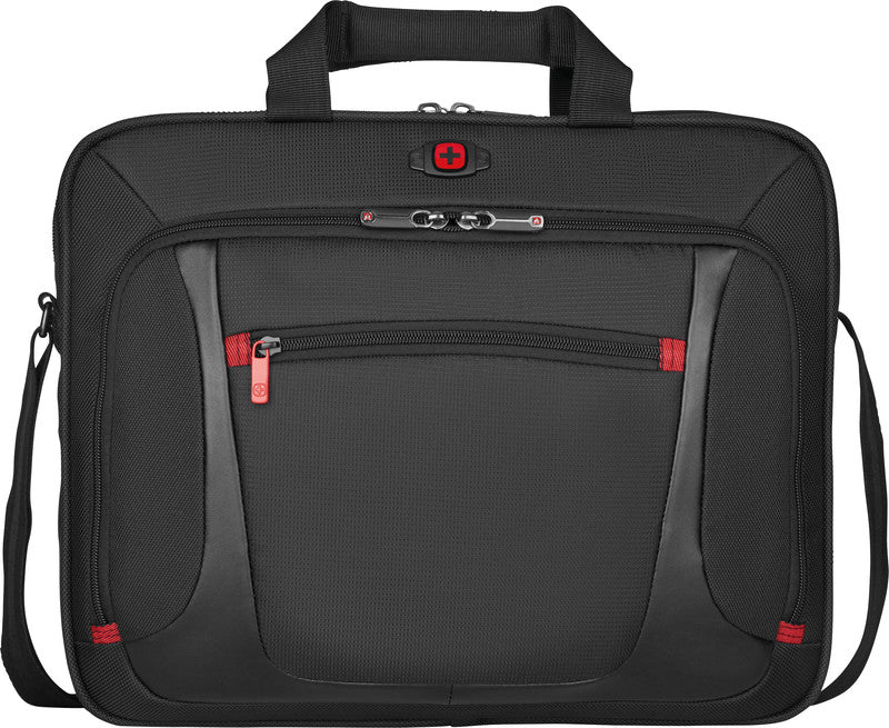 Wenger/SwissGear Wenger Sensor Notebook-Tasche – 9 l, wasserabweisend, Aufsteckfunktion, Polyester, schwarz
