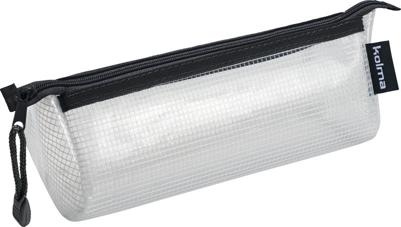 Kolma Reissverschlusstasche – für Dokumente, Utensilien – 190 × 80 mm, Kunststoff, Anthrazit – 1 Stück