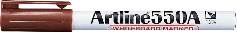 Artline Whiteboard-Marker 550A – Rundspitze 1,2 mm – Braun – Trocken abwischbar