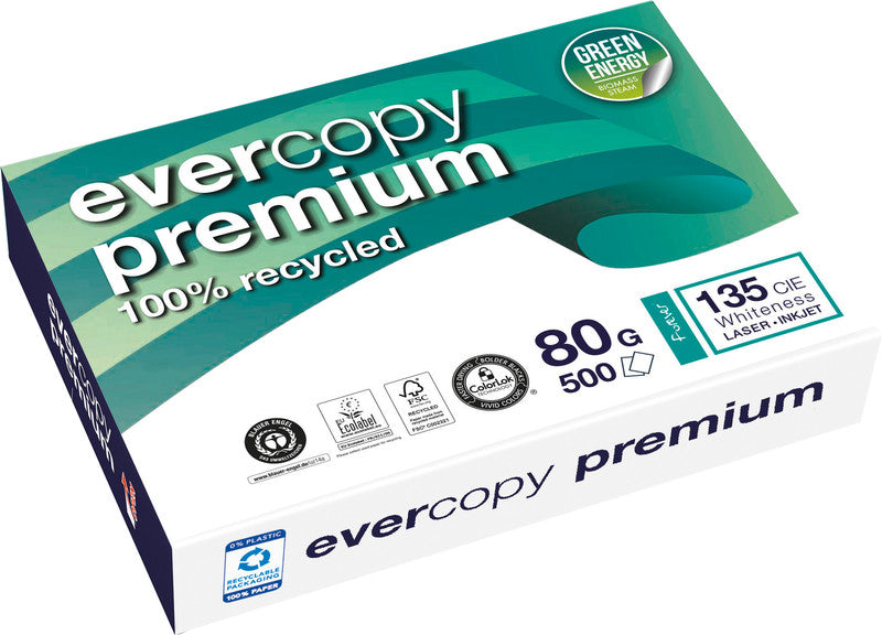 Clairefontaine Kopierpapier – A4, 80 g/m², weiss – für Inkjet/Laser/Kopierer – FSC, EU Ecolabel – 500 Blatt