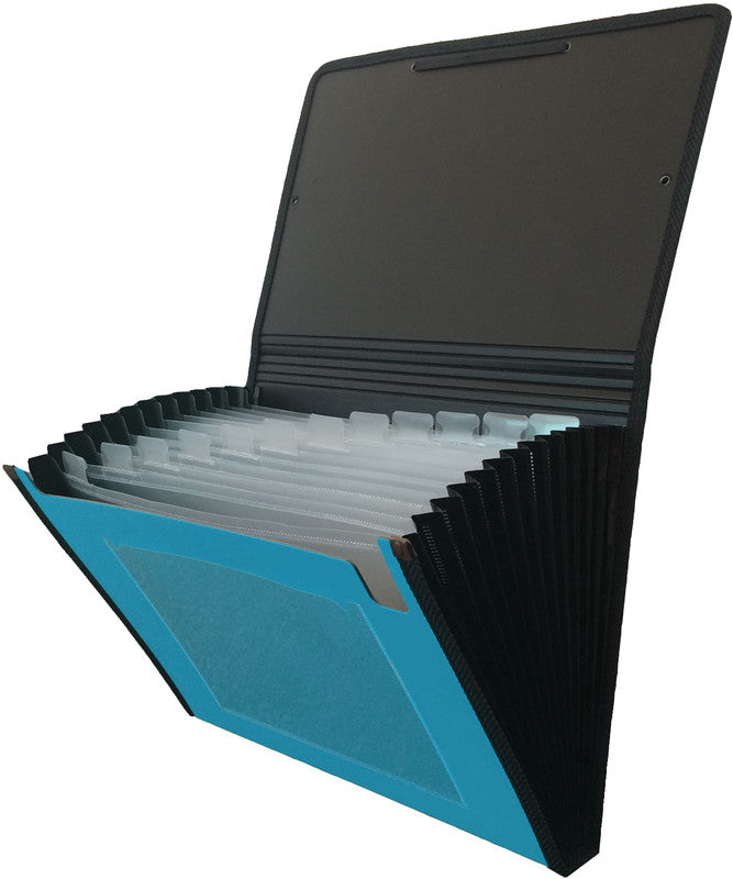 Kolma Sammelmappe für A4, Kunststoff, Blau, mit Gummizug