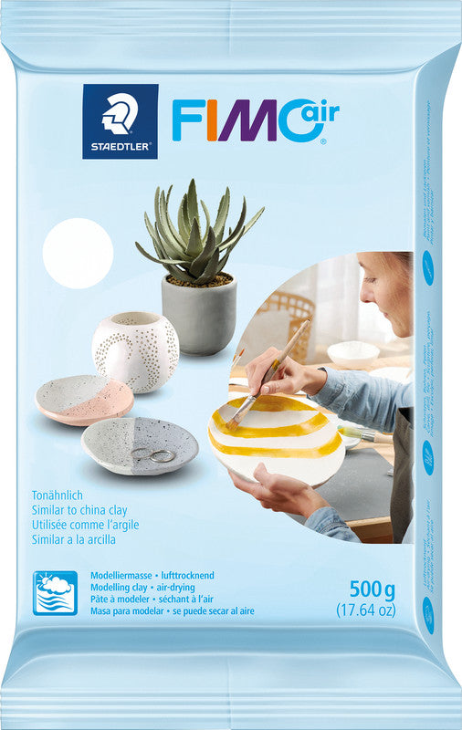 Staedtler Fimo Modelliermasse – Weiss – 96 × 200 mm, 16 mm, 500 g