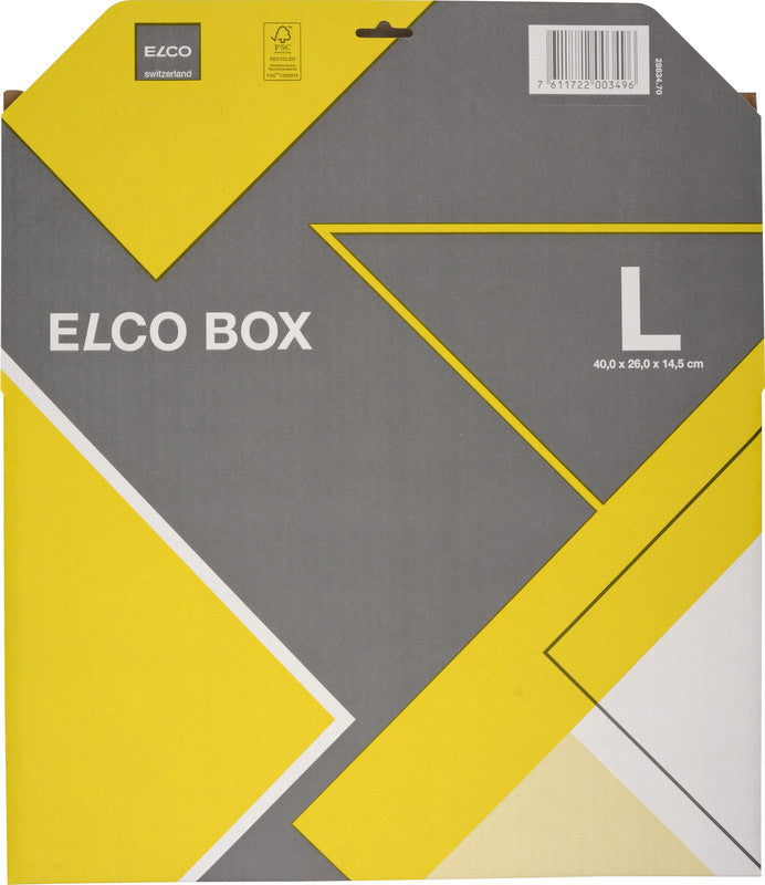 Elco Versandbox, grau – 400 × 260 × 145 mm