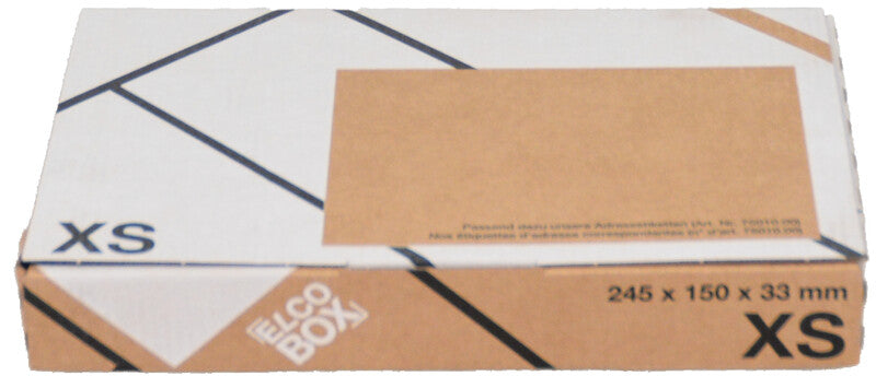 Elco Versandbox – stabil, flach geliefert, 4-Punkt-Klebung