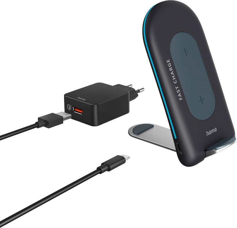 Hama Ladegerät – 15 W, Kabellos (Qi) – für Smartphones mit Qi-Standard