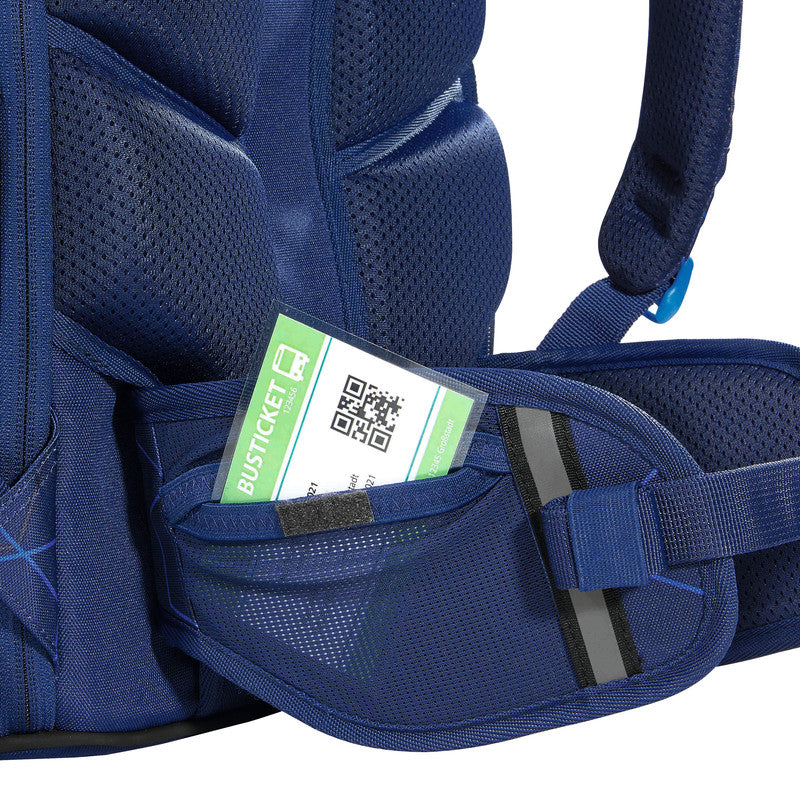Coocazoo Rucksack Porter – Blue Motion – blau – 30/35 l – B 30 × H 44 × T 23 cm – recycelter Bestandteil