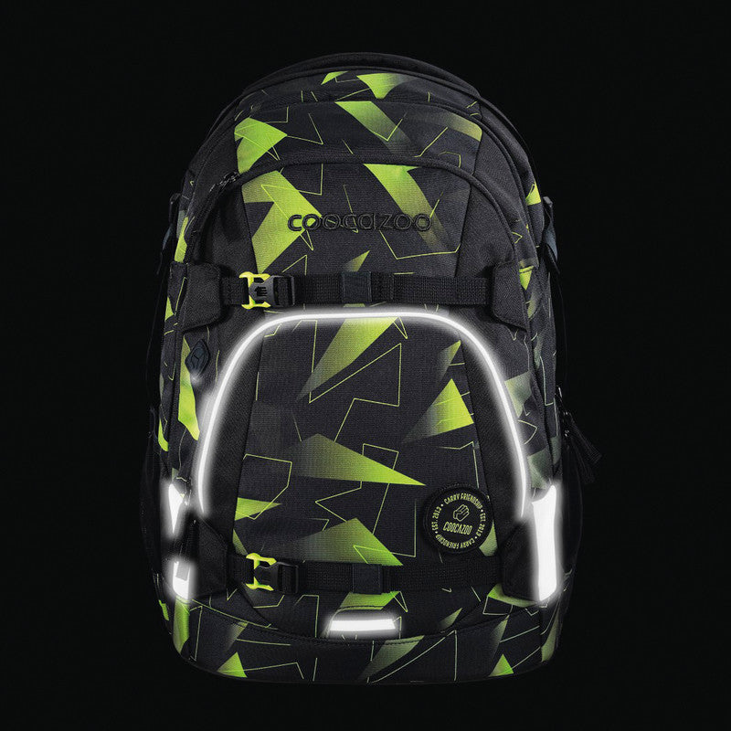 Coocazoo Rucksack Mate – Lime Flash – 30,0×44,0×23,0 cm – recycelte Materialien