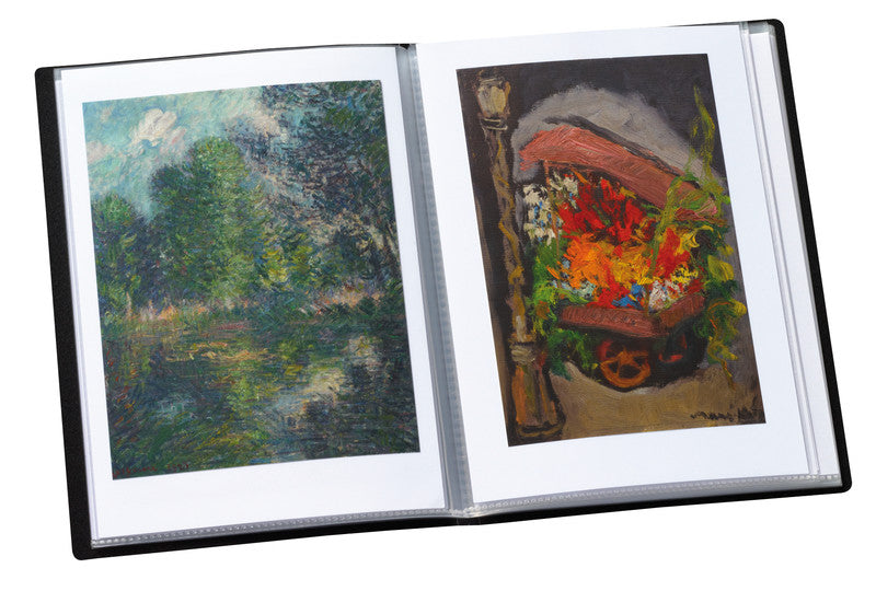 Kolma Sichtbuch Selection – 20 Sichttaschen, A5, glatt, glänzend, schwarz, Kunststoff