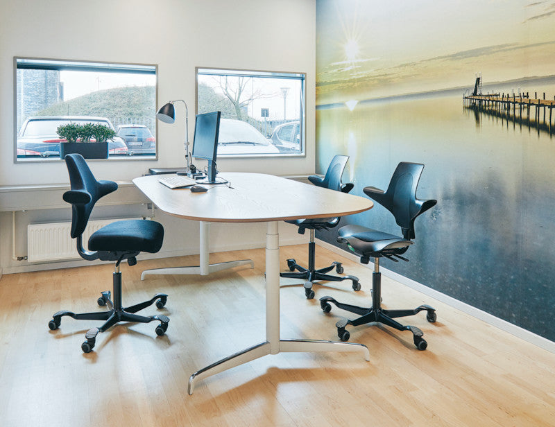 Hag Bürostuhl Capisco 8106 – Sitzhöhe 47–65,5 cm, 120 kg, Schwarz