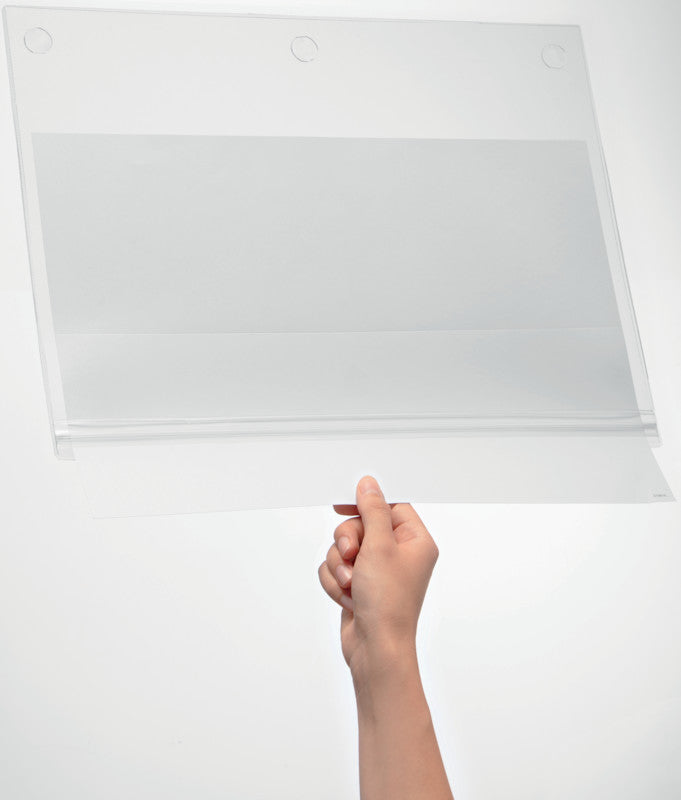Durable Plakattasche – 297 × 420 mm, transparent, Kunststoff, selbstklebend, wiederablösbar