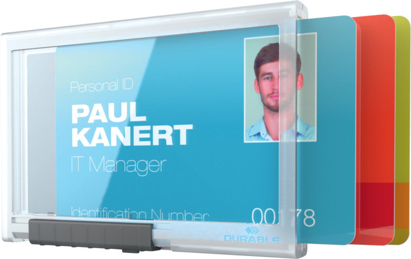 Durable Ausweishalter – 87 × 54 mm, Kunststoff, transparent – 10 Stück