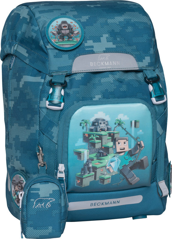 Beckmann Schulrucksack Classic 1st – Jungle Game – eco:plus – 24,0×37,0×25,0 cm