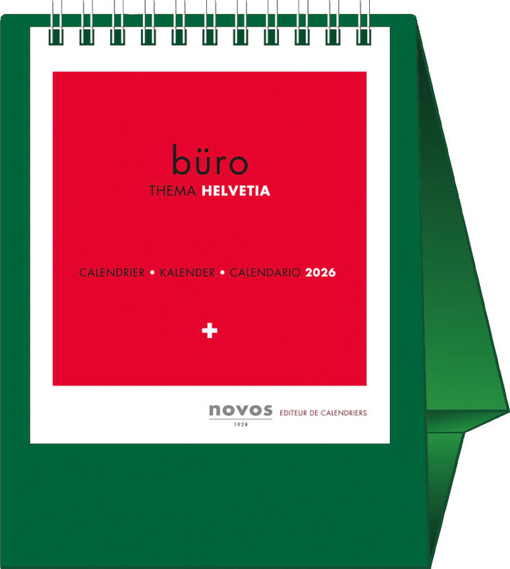 Novos Pult-Bildsteller Minicolor Suisse 2026 – 11,5 × 14,5 cm