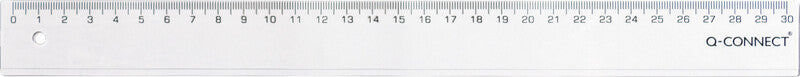 Connect Wandtafel-Lineal 30 cm – Kunststoff, transparent