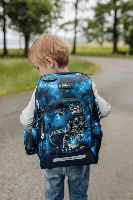 Beckmann Schulrucksack Active Air Flx – Tech Rex – 26,0×39,0×22,0 cm – Recycelte Materialien
