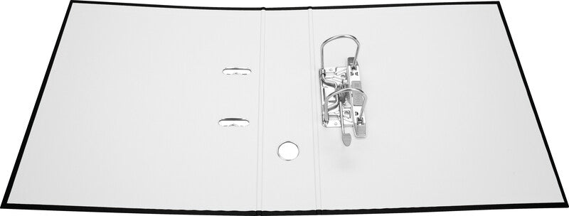 Biella Ordner – A4 hoch – 2-Ring Hebelmechanik, Rücken 70 mm – schwarz, Karton, mit Niederhalter, FSC