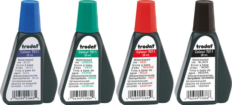 Trodat Stempelfarbe – 28 ml, schwarz, ölfrei, Kunststoff