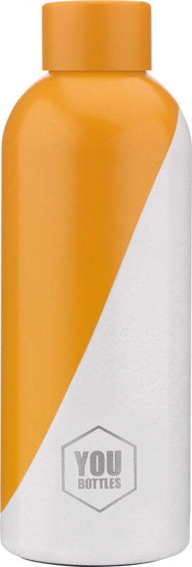 Youbottles Trinkflasche Dual – 5 dl – Edelstahl, isoliert, Schraubverschluss – Dressed Peach