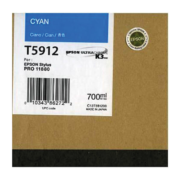 Epson Tintenpatrone T5912, cyan – für Inkjetdrucker/Multifunktionsgeräte
