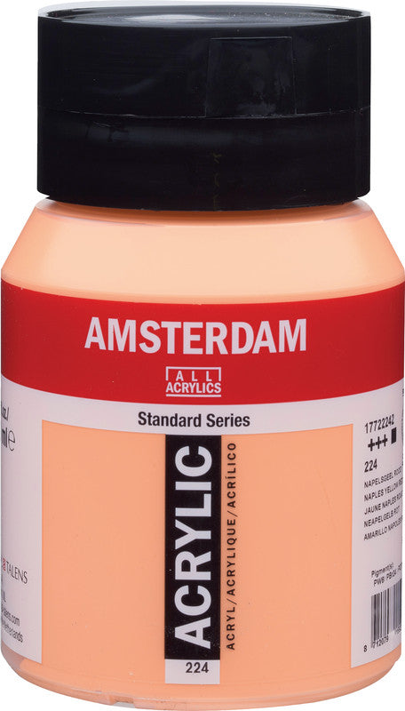Royal Talens Amsterdam – Acrylic Standard – Acrylfarbe – Neapelgelb Rot, 500 ml