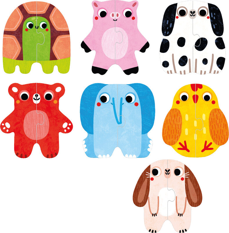 Banana panda Puzzle Tiere – 14 Teile – 14,5 × 19 cm – ab 1 Jahr