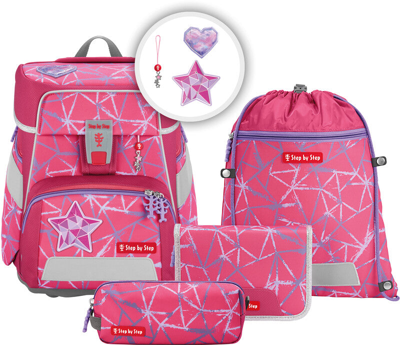 Step by Step Schulrucksack-Set – 5-teilig – Star Stella