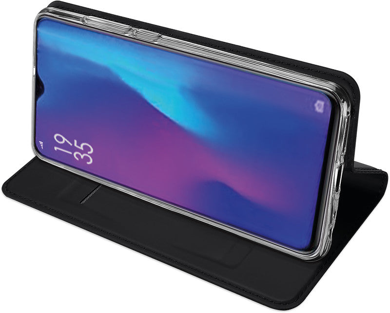 Dux Ducis Booklet-Hülle – für Huawei P30 – schwarz – Kunstleder – mit Kartenfach, Magnetverschluss