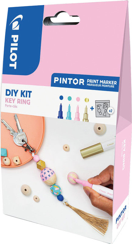Pilot Bastelset Schlüsselanhänger – 4 Pigment Marker Pintor